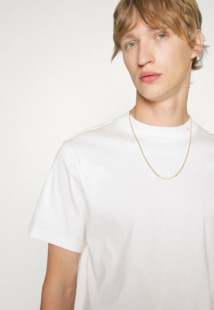 ACE MOCK NECK - Basic T-shirt - white