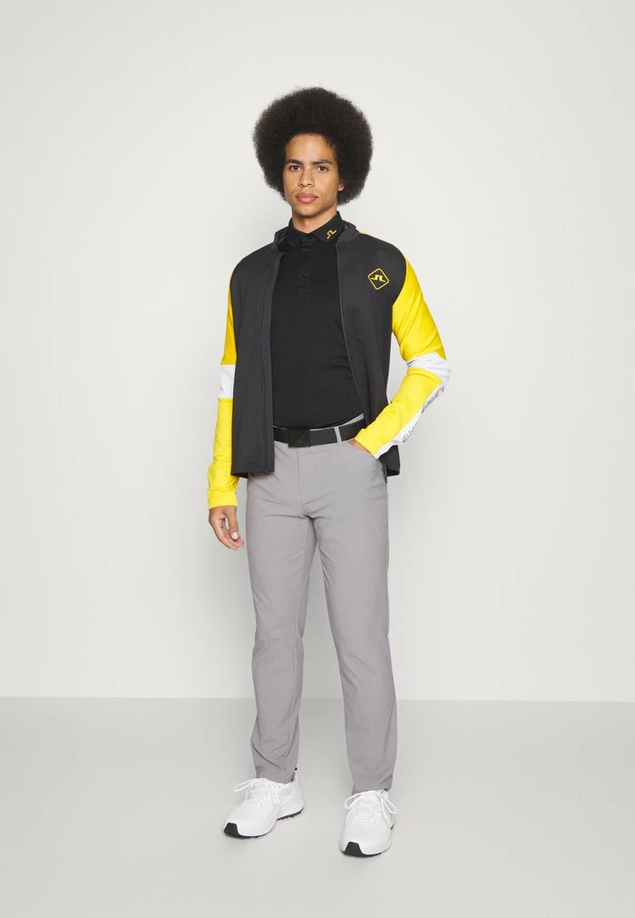 TOUR TECH LONG SLEEVE - Polo shirt - black melange