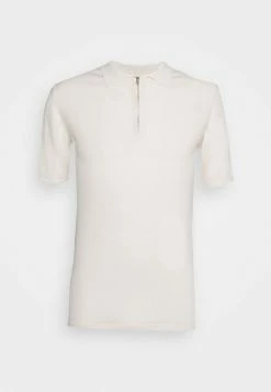 J.LINDEBERG NINO MIX ZIP - Polo Shirt - Whisper White