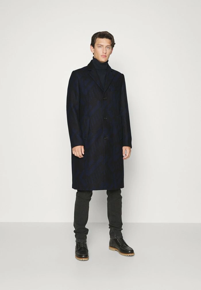 BURKE GEO COAT - Classic coat - jl navy