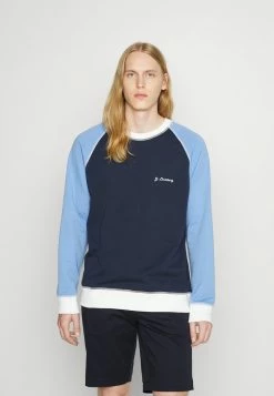 J.LINDEBERG KELVIN COLORBLOCK CREW NECK - Sweatshirt - Navy -J.LINDEBERG SHOP ab7ba9257ebb4d989a8b1d040d029beb