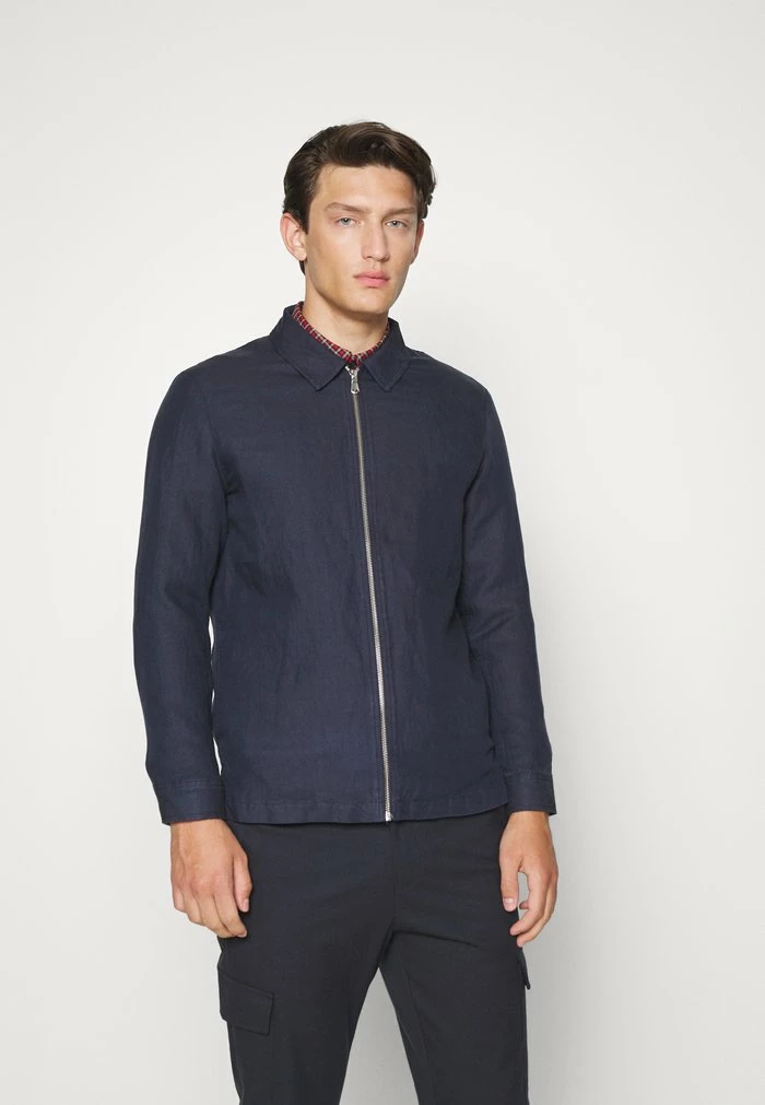 JASON ZIP OVERSHIRT - Light jacket - navy