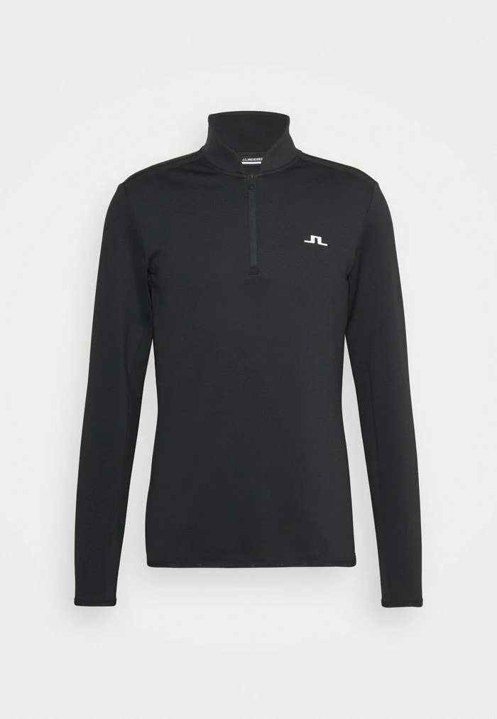 TECH BRIDGE GOLF MID LAYER - Long sleeved top - black