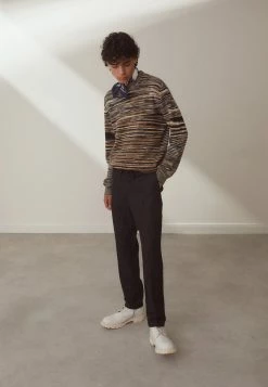 J.LINDEBERG SASHA DRAPE PANTS - Trousers - Black