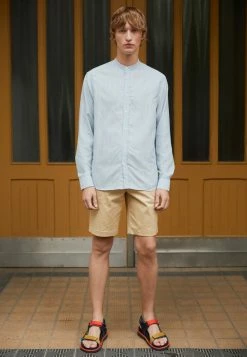 J.LINDEBERG HOLT ITHICA STAND COLLAR SHIRT - Shirt - Ultramarine