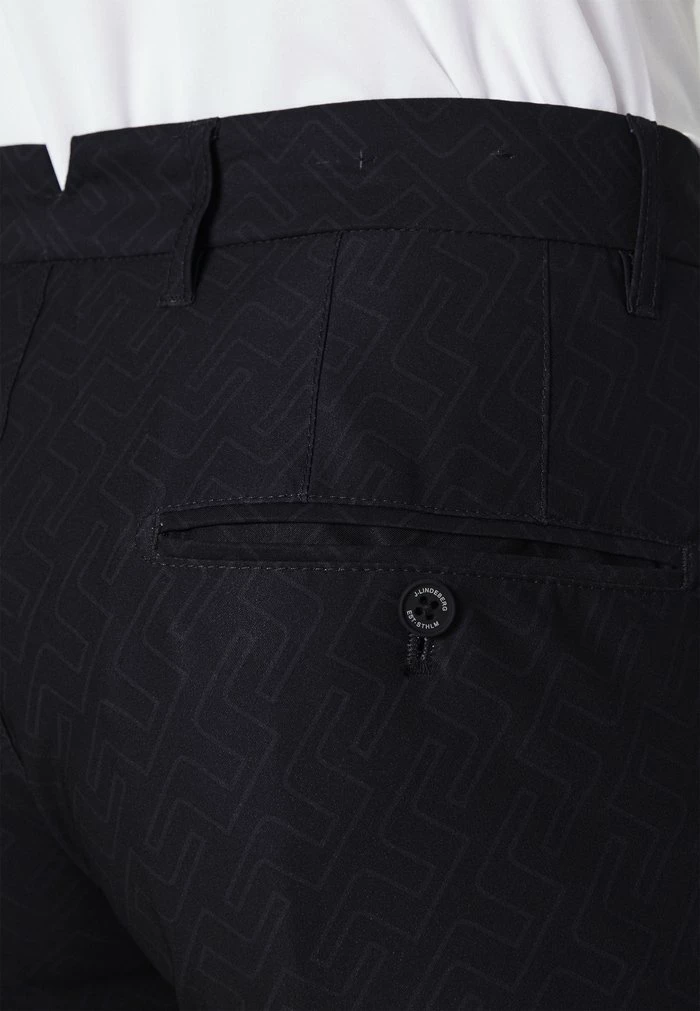 ELLOTT PRINT PANT - Trousers - black