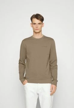 J.LINDEBERG THROW CREW NECK - Sweatshirt - Walnut