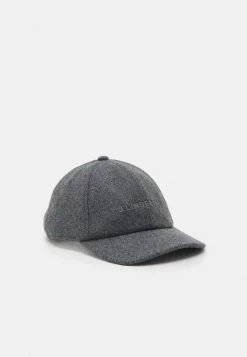 J.LINDEBERG ELIJAH LOGO UNISEX - Cap - Dark Grey Melange