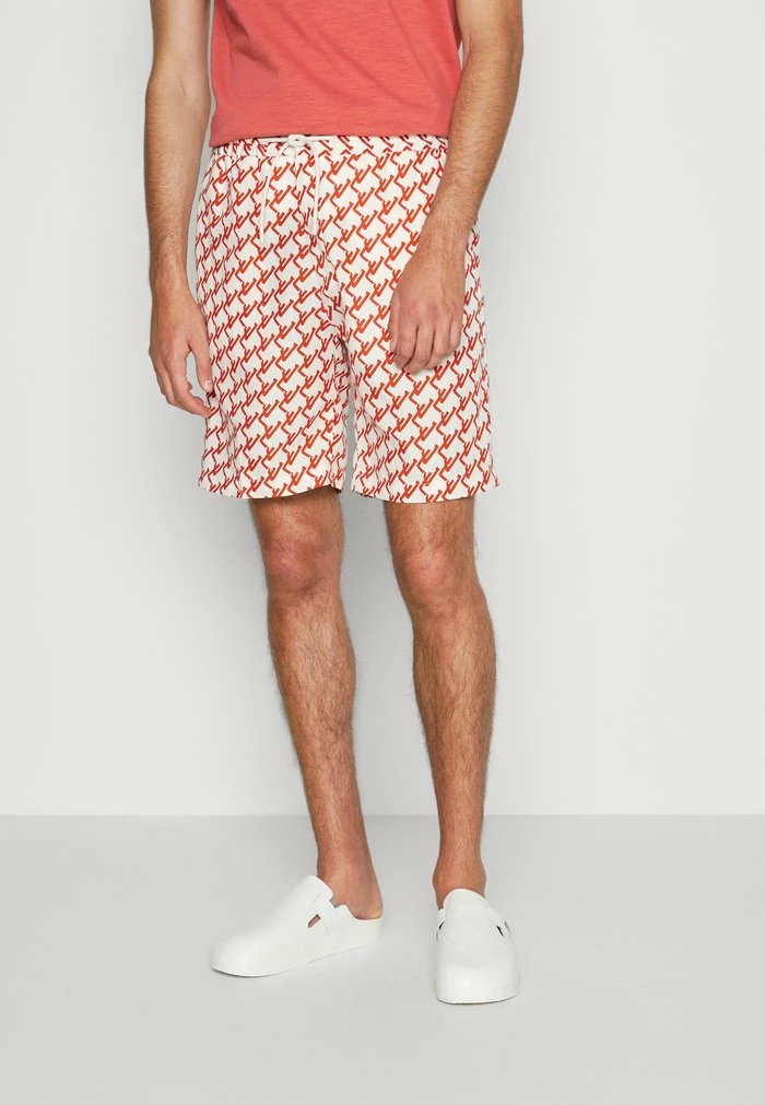 EARL GEO PRINT - Shorts - cloud white
