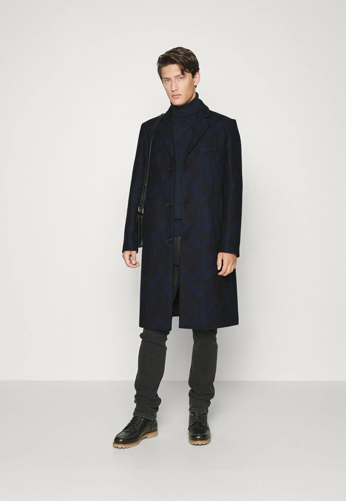 BURKE GEO COAT - Classic coat - jl navy
