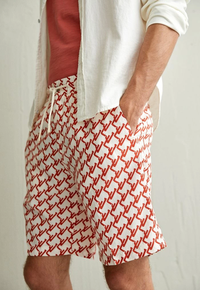 EARL GEO PRINT - Shorts - cloud white