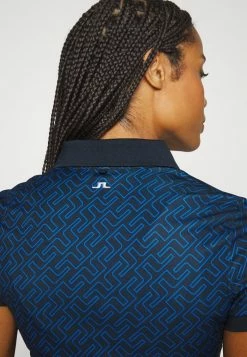 J.LINDEBERG TOUR TECH PRINT - Polo Shirt - Nautical Blue -J.LINDEBERG SHOP d88a8c8e74bc45b2b91982f3c0418c6a
