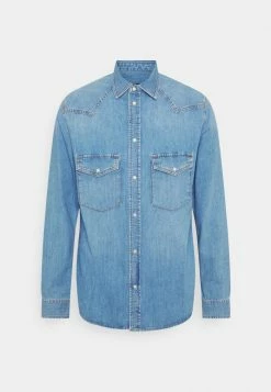J.LINDEBERG CARSON WESTERN - Shirt - Bleached Denim