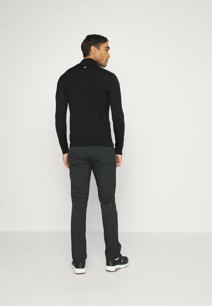 KIAN ZIPPED GOLF - Jumper - black
