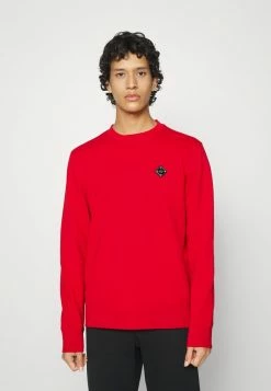 J.LINDEBERG THROW PATCH CREW NECK - Sweatshirt - Red Bell