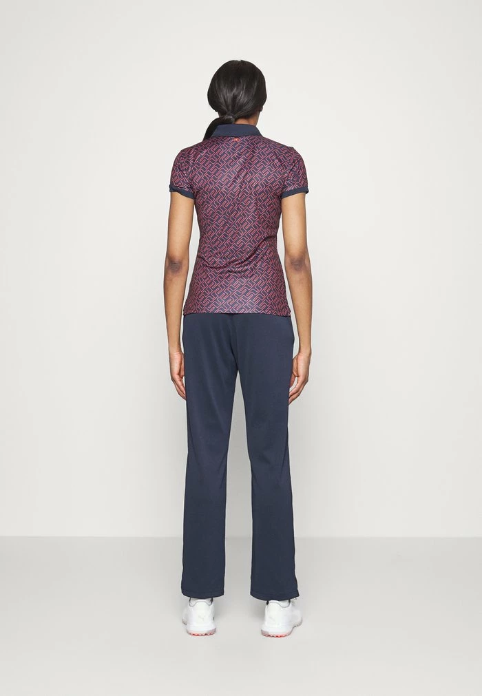 TOUR TECH - Polo shirt - dark blue/ketchup