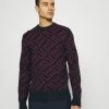 J.LINDEBERG BRIDGE MONO GOLF - Jumper - Navy/ketchup
