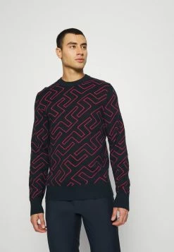 J.LINDEBERG BRIDGE MONO GOLF - Jumper - Navy/ketchup