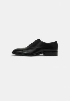 J.LINDEBERG HOPPER CAP TOE PORT - Lace-ups - Black