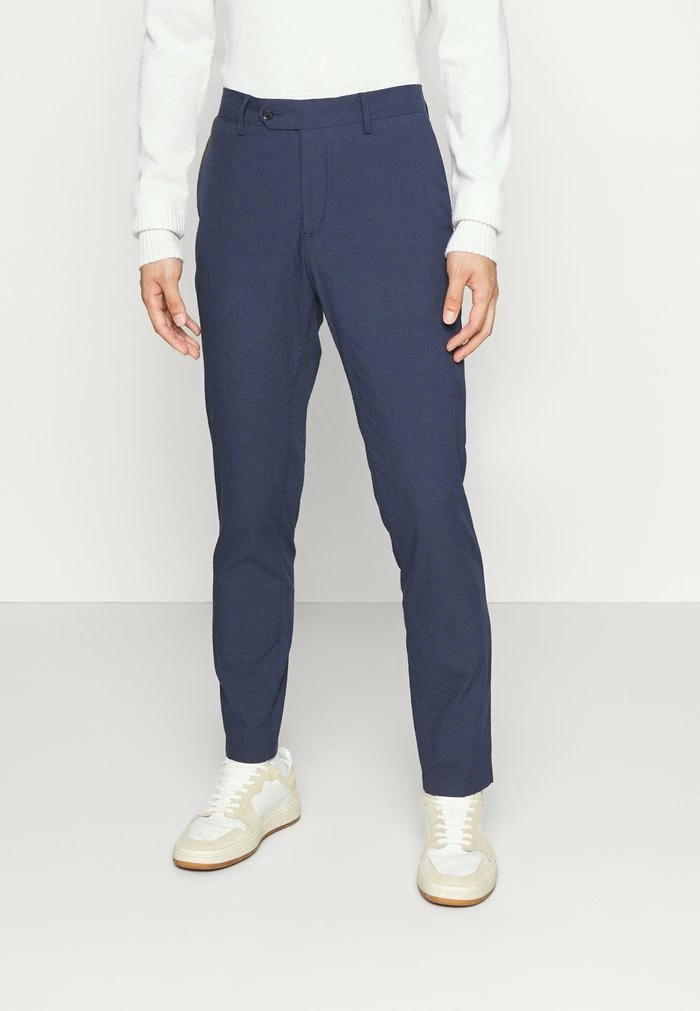 J.LINDEBERG GRANT SEERSUCKER PANTS - Trousers - Navy 1 J.LINDEBERG GRANT SEERSUCKER PANTS - Trousers - Navy