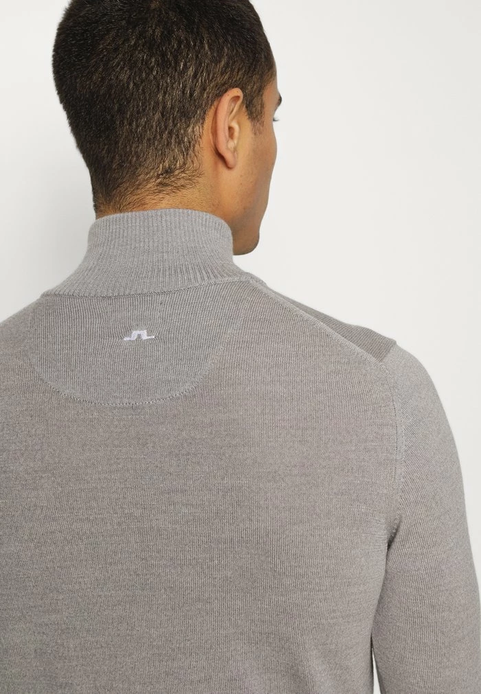 KIAN ZIPPED GOLF - Jumper - grey melange