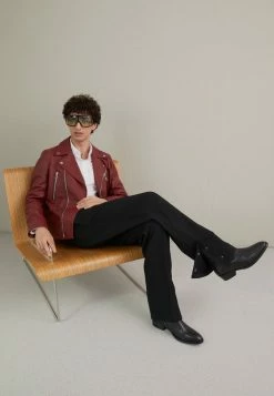 J.LINDEBERG PADISH BIKER - Leather Jacket - Fired Brick