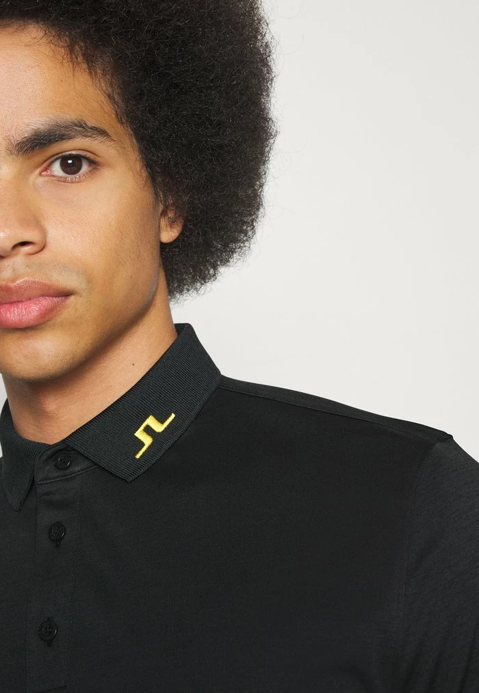 TOUR TECH LONG SLEEVE - Polo shirt - black melange