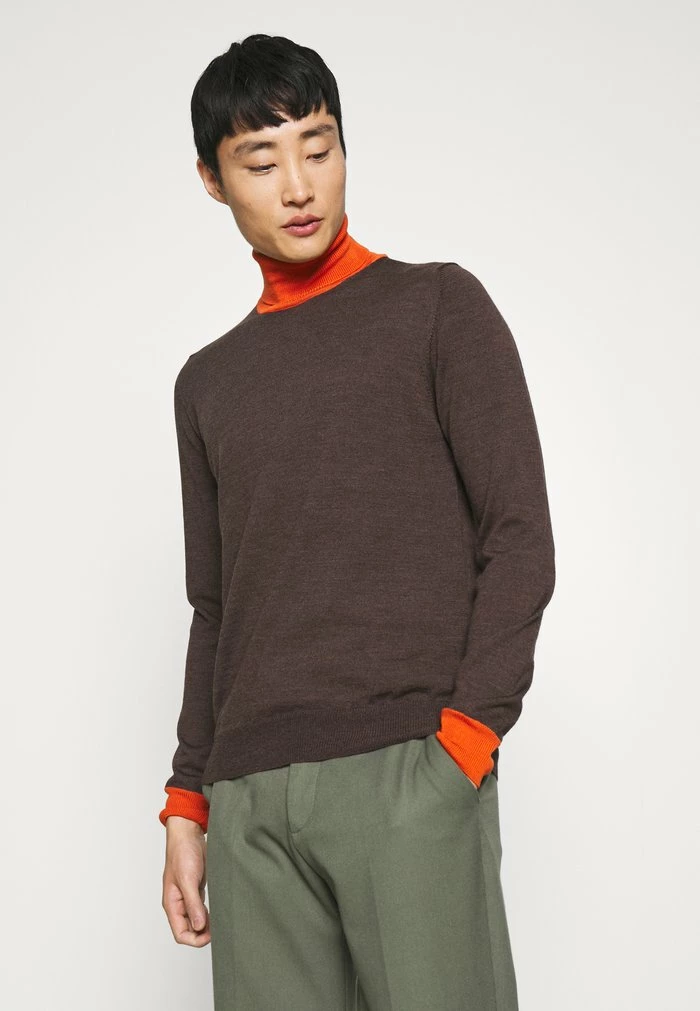 LYD COLOR BLOCK - Jumper - umber brown