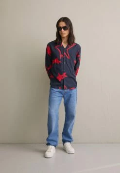 J.LINDEBERG ASTER STAR PRINT SHIRT - Shirt - Navy