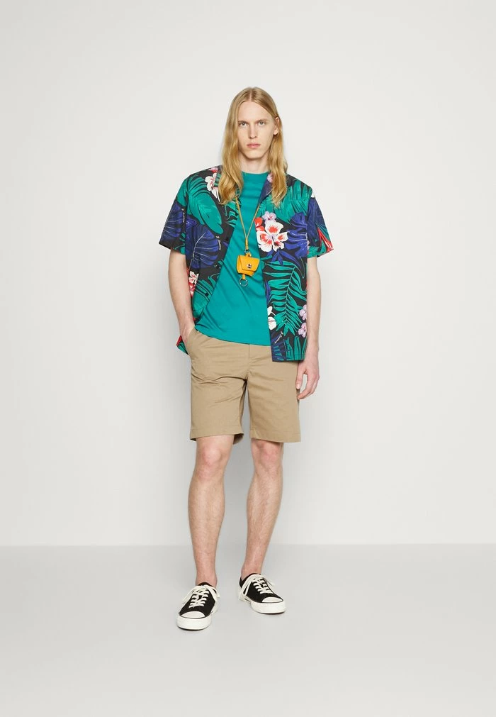 ACE MOCK NECK - Basic T-shirt - deep lake