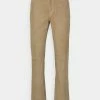 J.LINDEBERG LIAM PANTS - Leather Trousers - Khaki