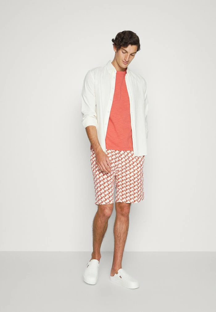 EARL GEO PRINT - Shorts - cloud white