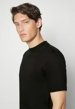 J.LINDEBERG MOCK NECK - Basic T-shirt - Black -J.LINDEBERG SHOP f84c8f8d35de487193bc8d055b07f19e