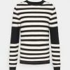 J.LINDEBERG COOPER STRIPED SADDLE - Jumper - Black